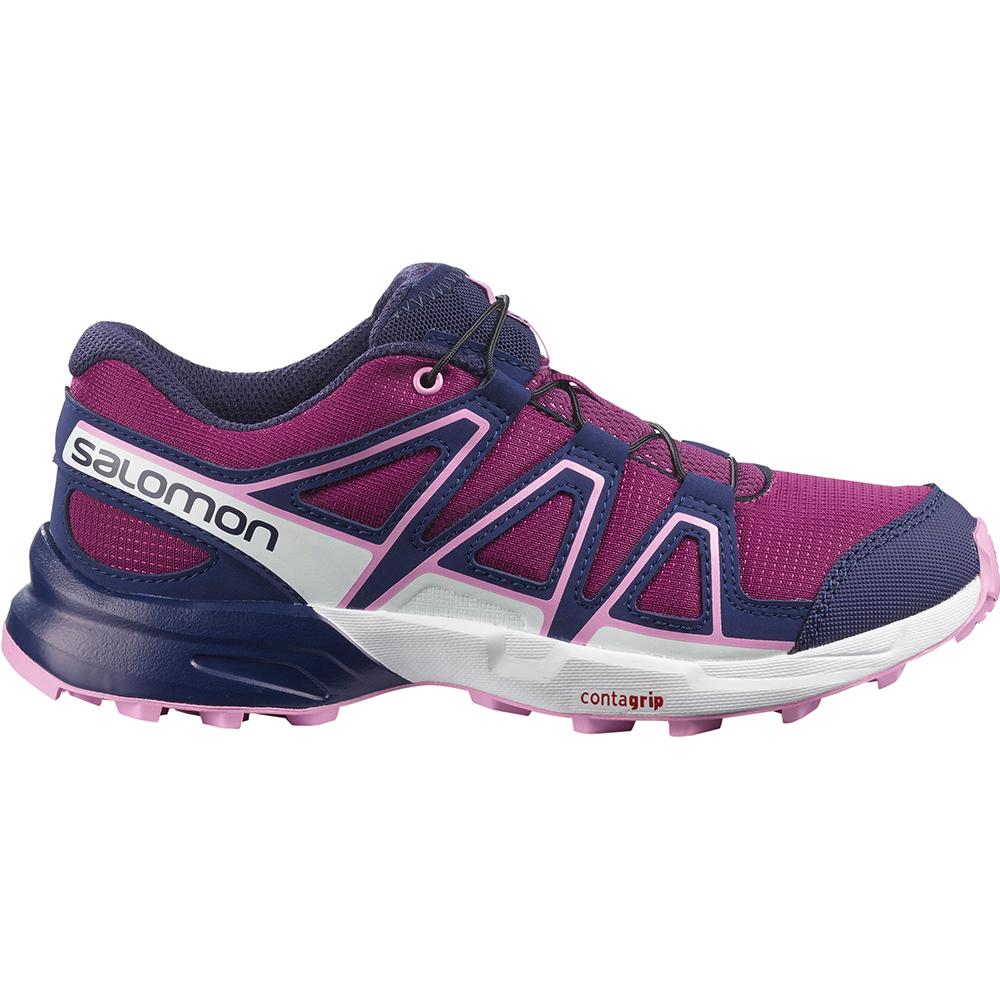 Salomon Singapore Kids Trail Running Shoes - SPEEDCROSS J Purple | 69127-DAOV